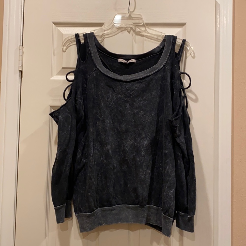 Foreign Exchange cutout 100% cotton sweatshirt